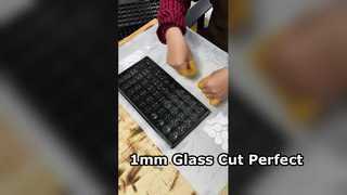 厚さ1mmの時計カバーガラスレーザーバッチカット円形