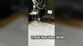 2mmの超透明ガラスのレーザーカットサークル