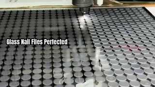 爪やすり、ガラスレーザーカット