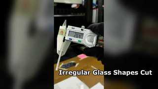 3mm サファイアガラスのレーザー切断による不規則な形状の加工