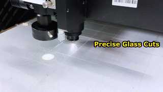 1mm片面フロストフィルム白ガラスカット円形